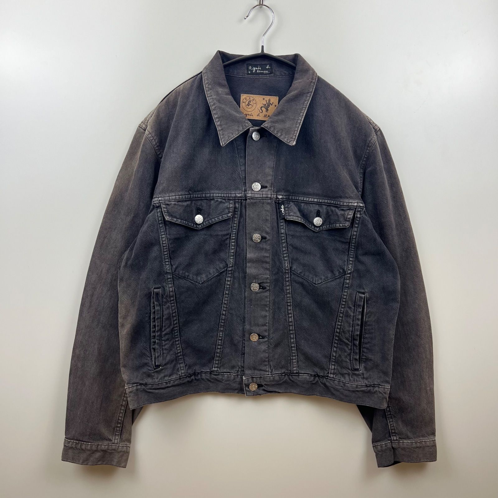 Agnes b アニエスベー　ジャケット　フランス　トカゲ　ブラック　90’s Agnes b アニエスベー ジャケット フランス トカゲ ブラック