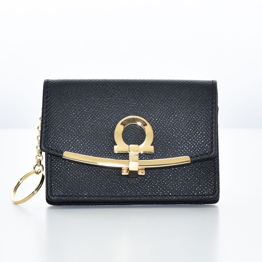Salvatore Ferragamo カードケース 683350 ガンチーノ クリップ レディース フェラガモ FERRAGAMO