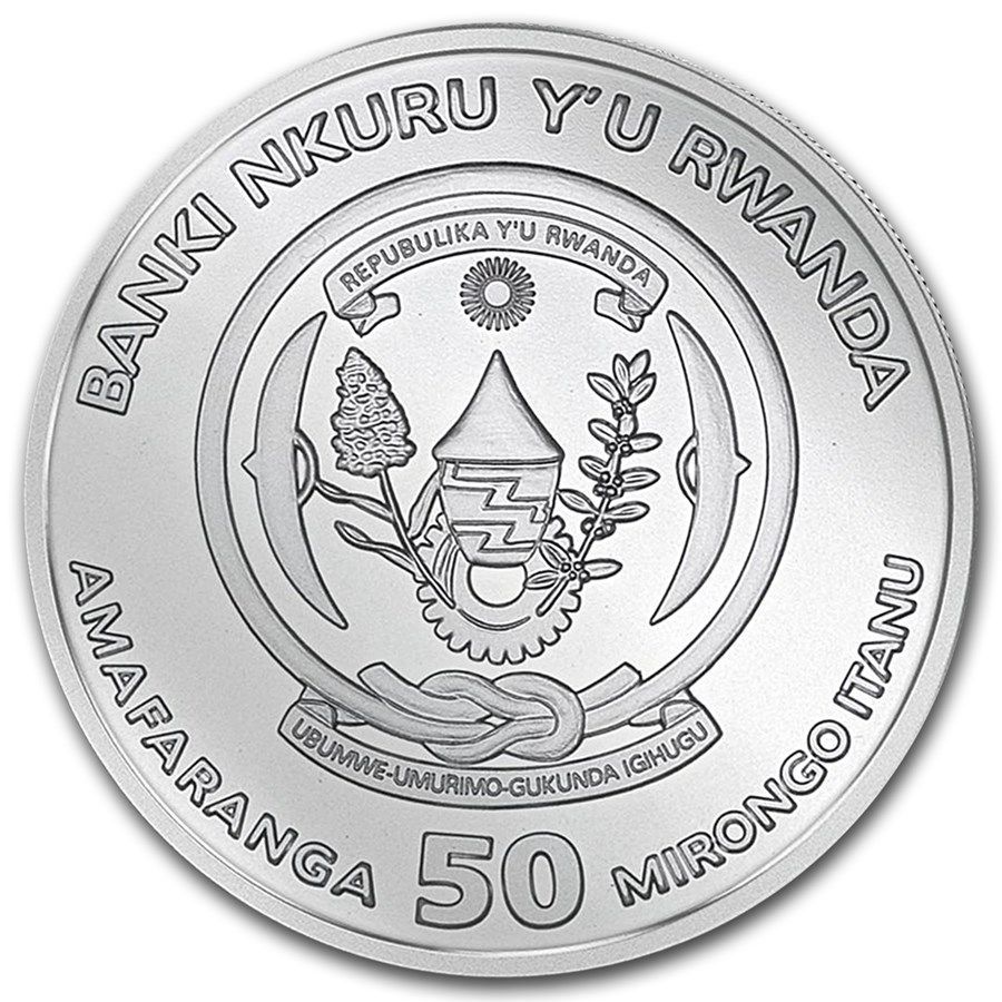 [保証書・カプセル付き] 2017年 (新品) ルワンダ「アフリカン・カバ」純銀 1オンス 銀貨