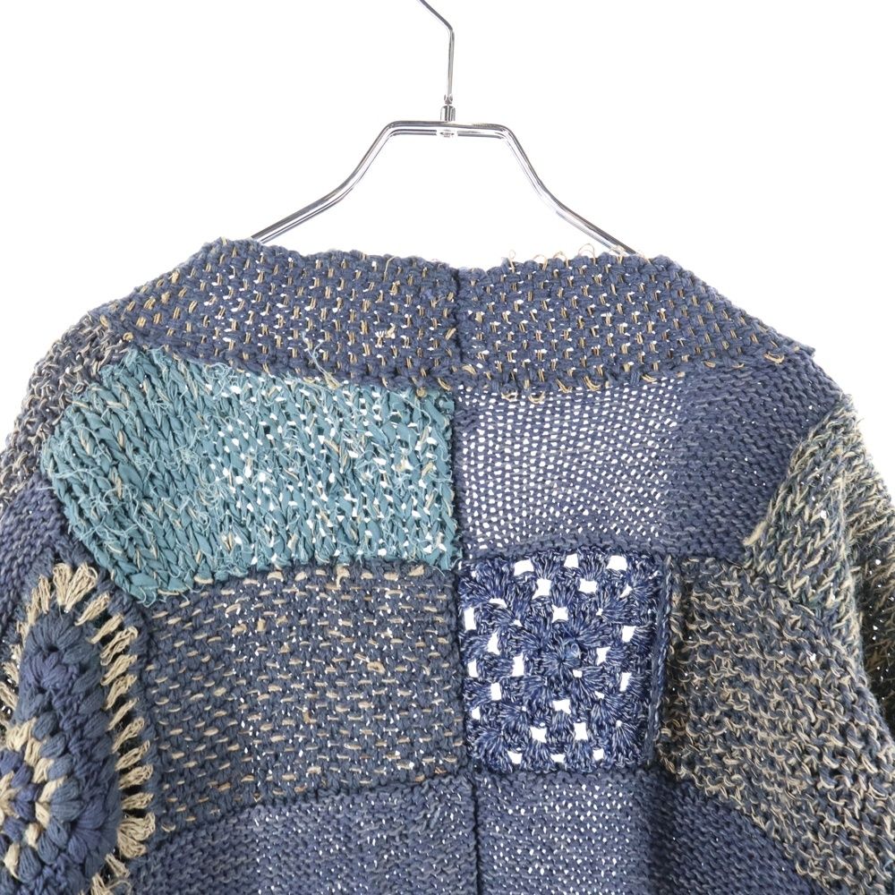 KAPITAL キャピタル トリコ アンカー カーディガン 1/アウター 羽織り【2400011043665】 KAPITAL][キャピタル][8Gウール畔編み ZIPショートカーディガン