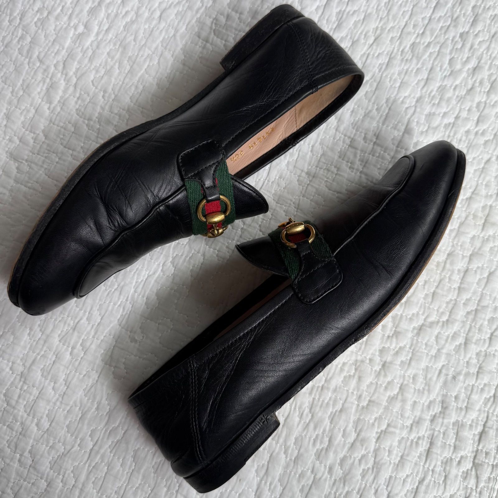 GUCCI ホースビットローファー ヨルダーン レディース ブラック 36 GUCCI グッチ ホースビットローファー ヨルダーン シェリー