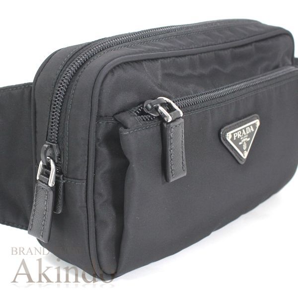 新品・未使用】プラダ バッグ ウエストバッグ ナイロン 黒 ブラック