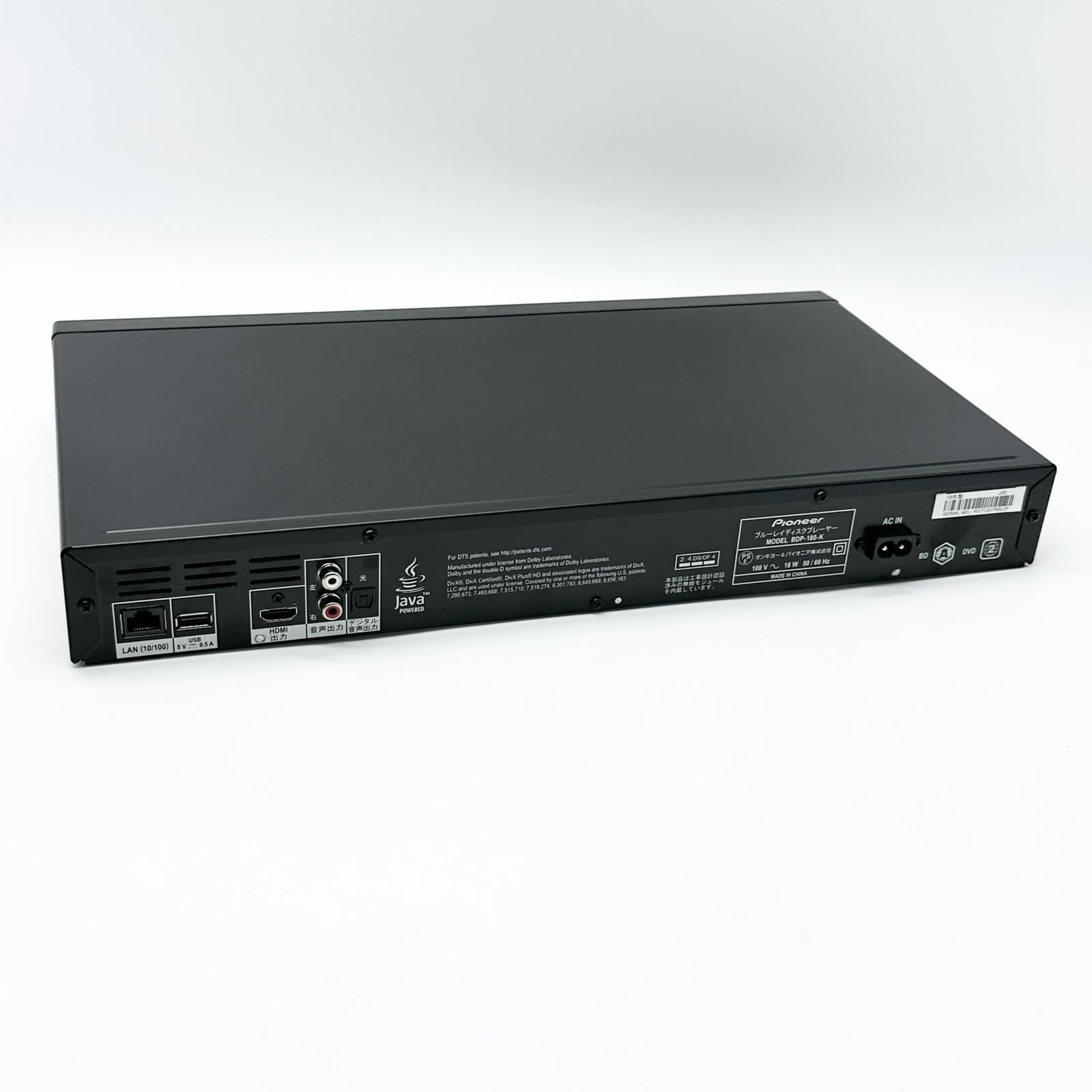 Pioneer BDP-180-K ブルーレイ プレーヤー - テレビ/映像機器 Pioneer BDP-180-K ブルーレイ プレーヤー - テレビ/映像機器