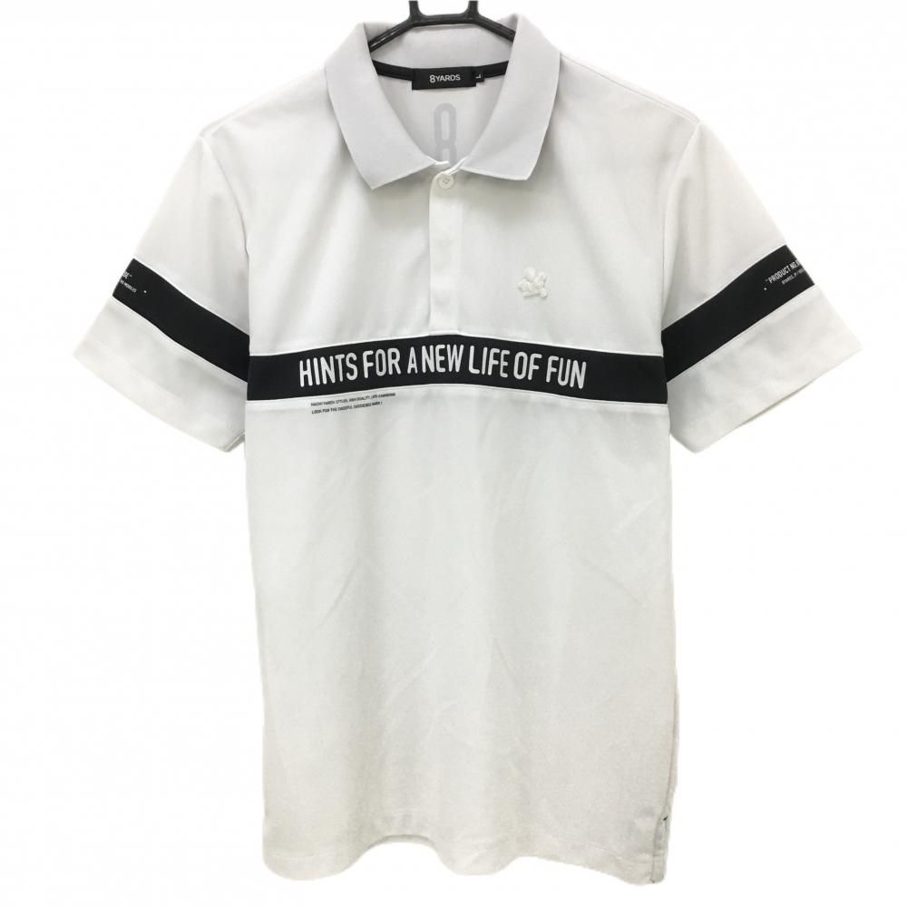 ハチヤーズ 8yards レディース ポロ Sサイズ レッド ブラックライン