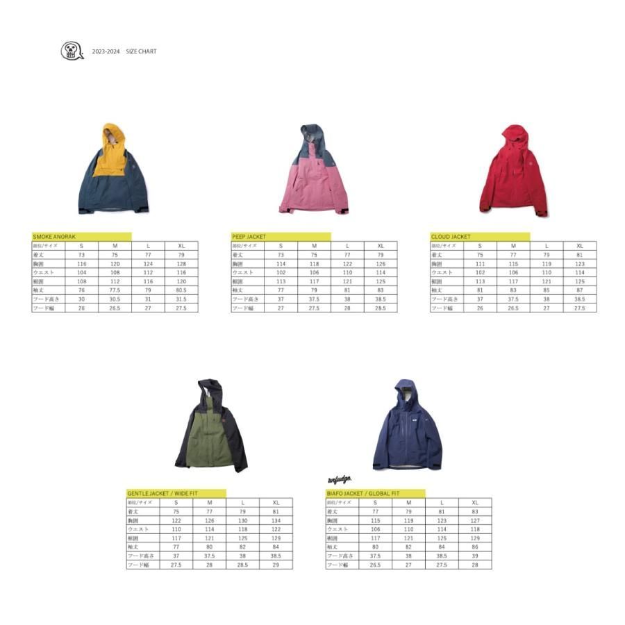 unfudge 送料無料 23-24 CLOUD JACKET WEAR UNFUDGE BLUE GREY M