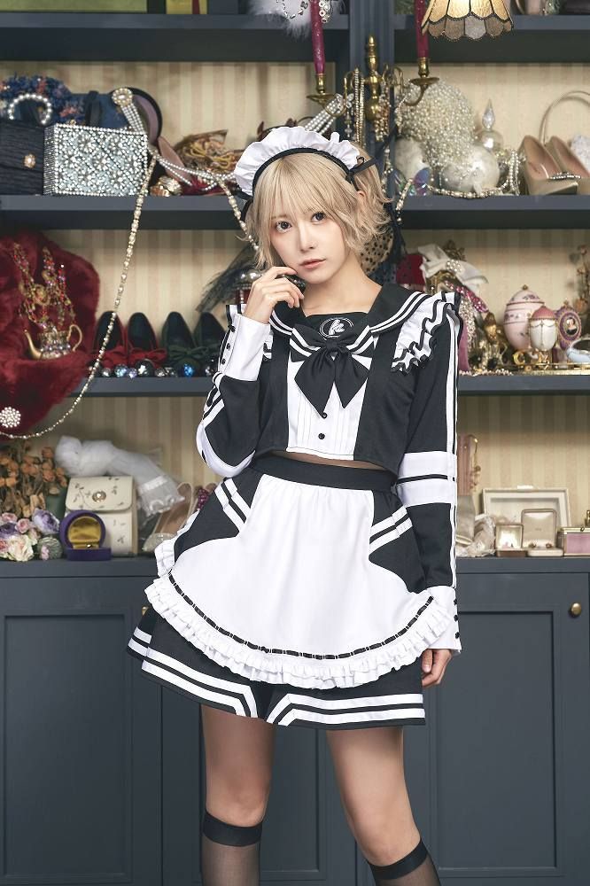 キルリモートコラボ ジャージメイド セパレート [メイド コスプレ