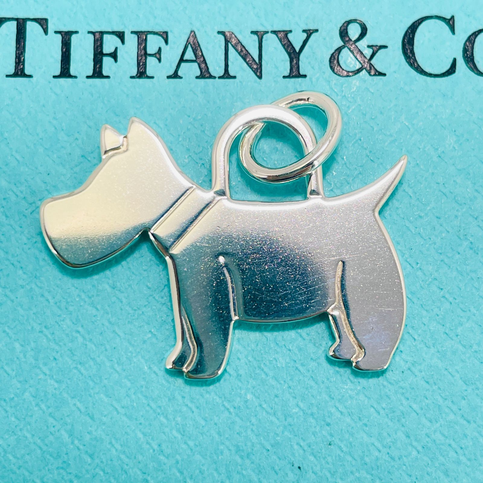 ティファニー シルバー925 テリア 犬 ドッグ Tiffany&Co. ネックレストップ /24-844S