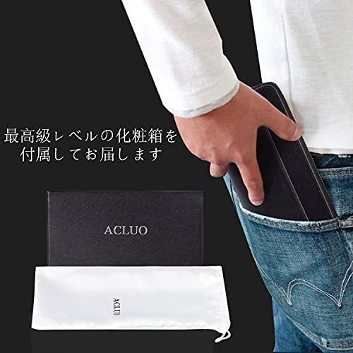 爆売り！ 匿名配送 メンズ 栃木レザー 長財布 長財布 (ブラック 