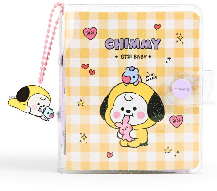 BT21 バインダーノート CHIMMY ジミン リングノート 公式 BTS BT21 LINE FRIEND バインダー 3リングノート チャーム 公式