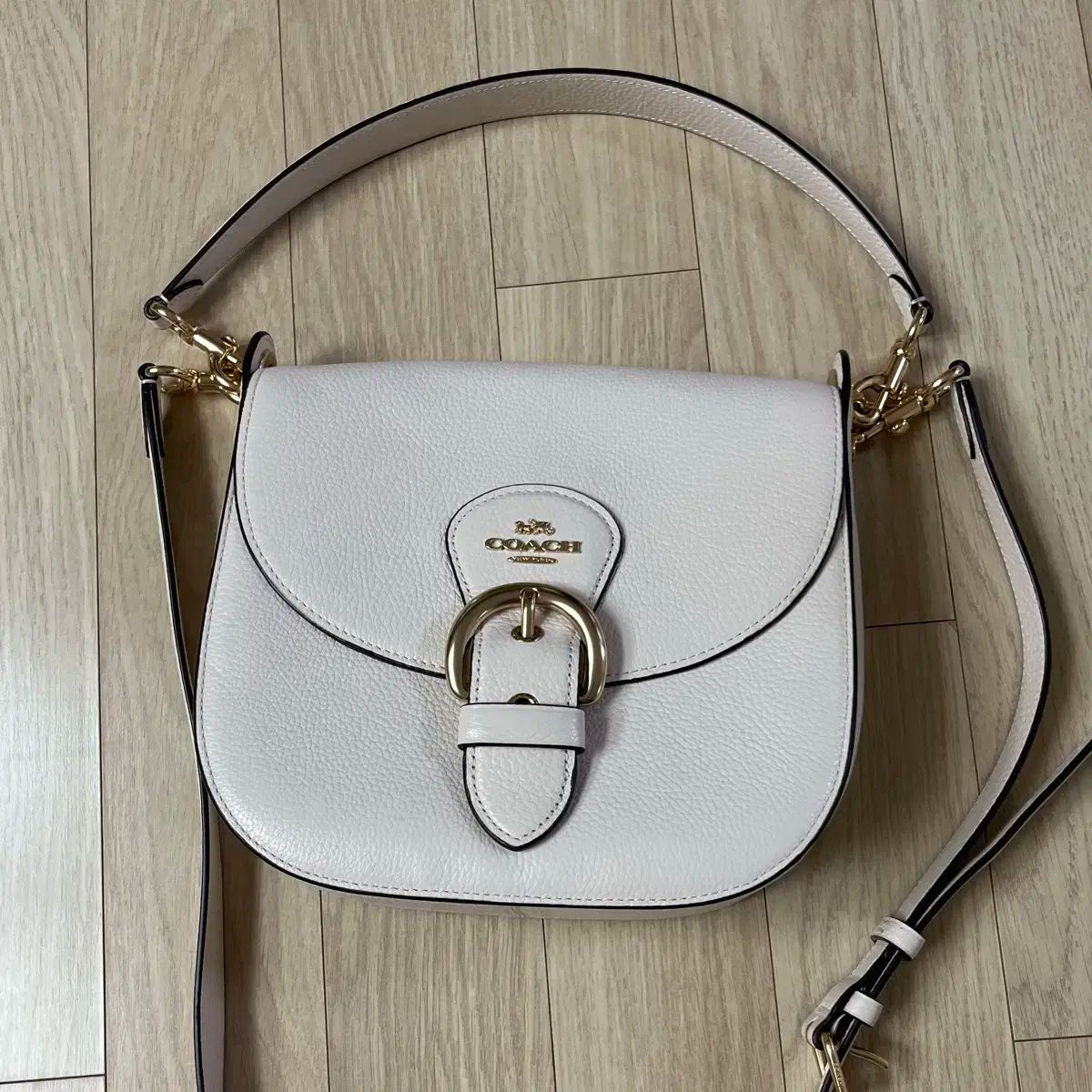 COACH コーチ ハンドバッグ アイボリー系x茶 - 4502725M0012 COACH(コーチ) Coach ハンドバッグ - メルカリ