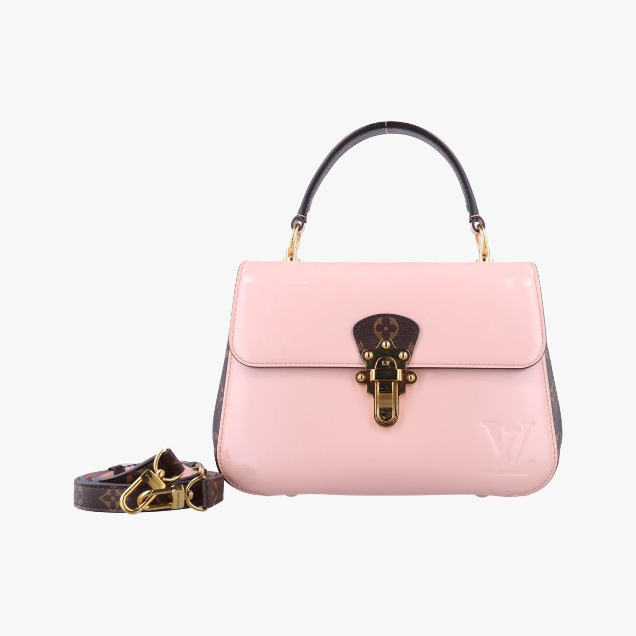 ルイヴィトンLouis Vuittonチェリーウッド ローズバレリーヌ PVCコーティングキャンバスxヴェルニ M51952 PL3198