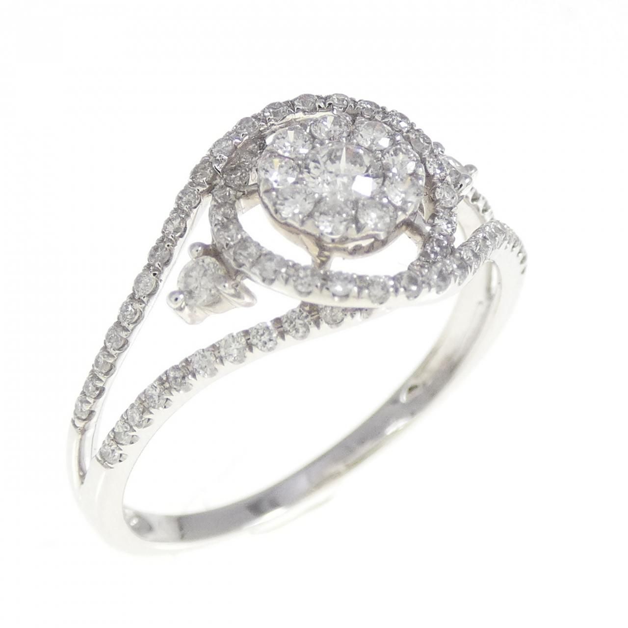 K18WG ダイヤモンド リング 0.40CT