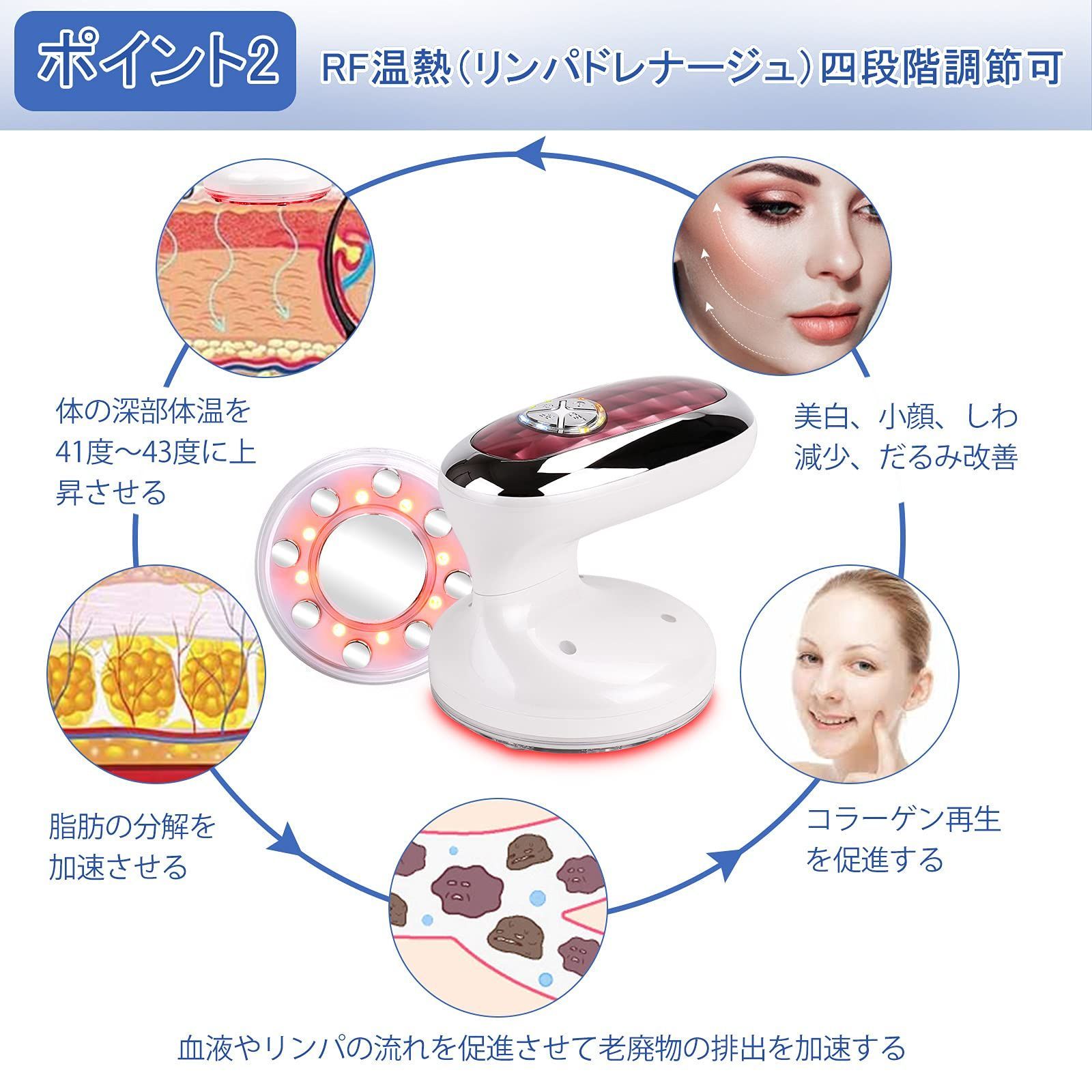 ZKOEE キャビテーション 美顔器 美容器 ボディ美容器 キャビスタイル 