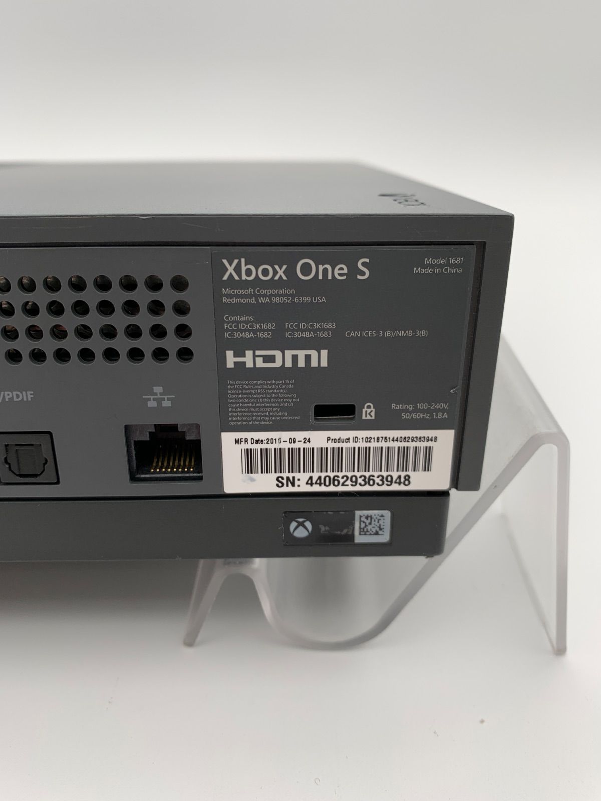  マイクロソフト Xbox One S 512 GB 0815 203 本体(Xbox One S) Xbox One