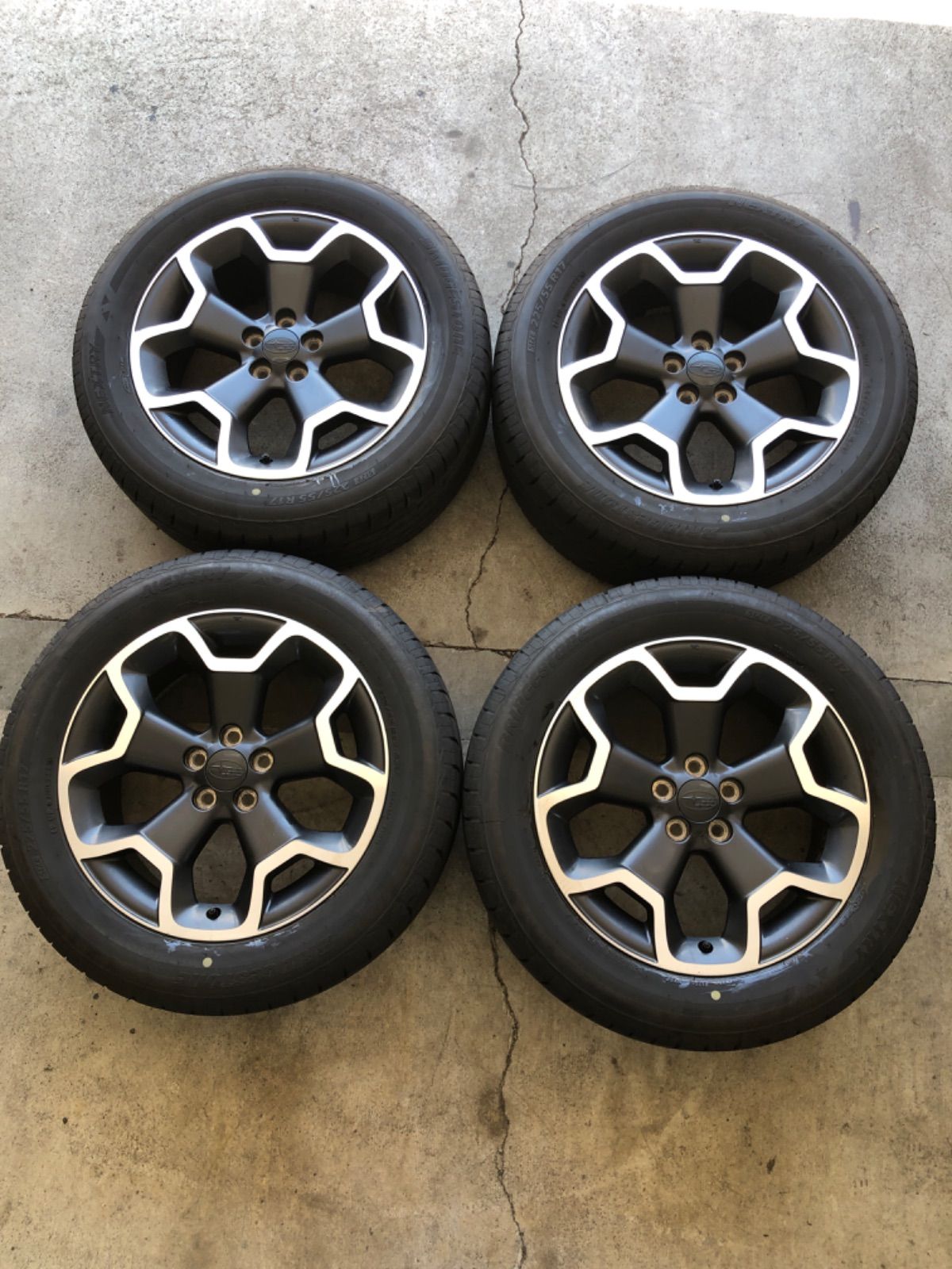 スバル XV 225/55R17 夏 サマータイヤ 2021年 17インチ 純正