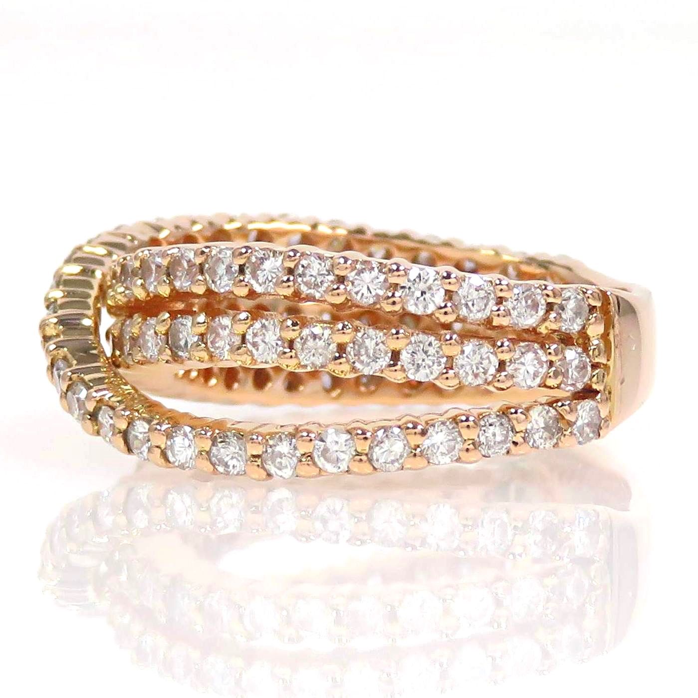KAJA BIJOUX カジャビジュー K18 ダイヤモンド0.98ct ウェーブ リング 