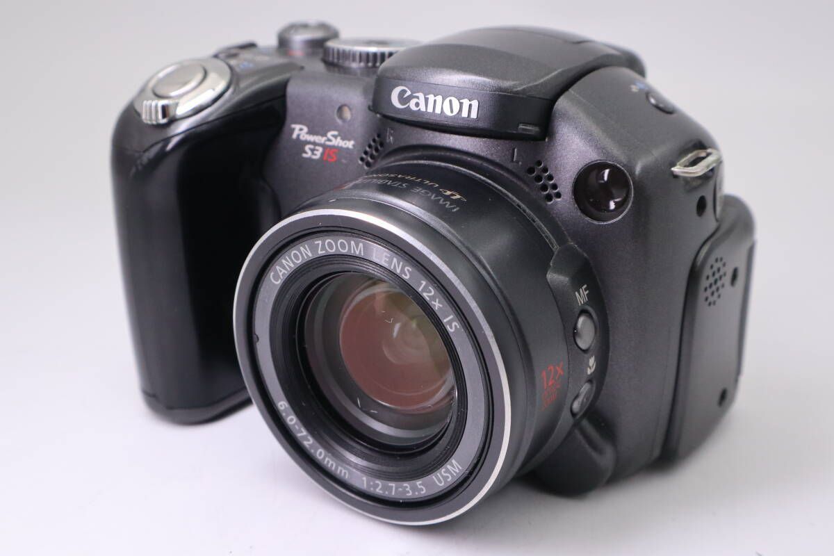 Canon Power Shot S3 IS キヤノン デジタルカメラ ブラック f10089