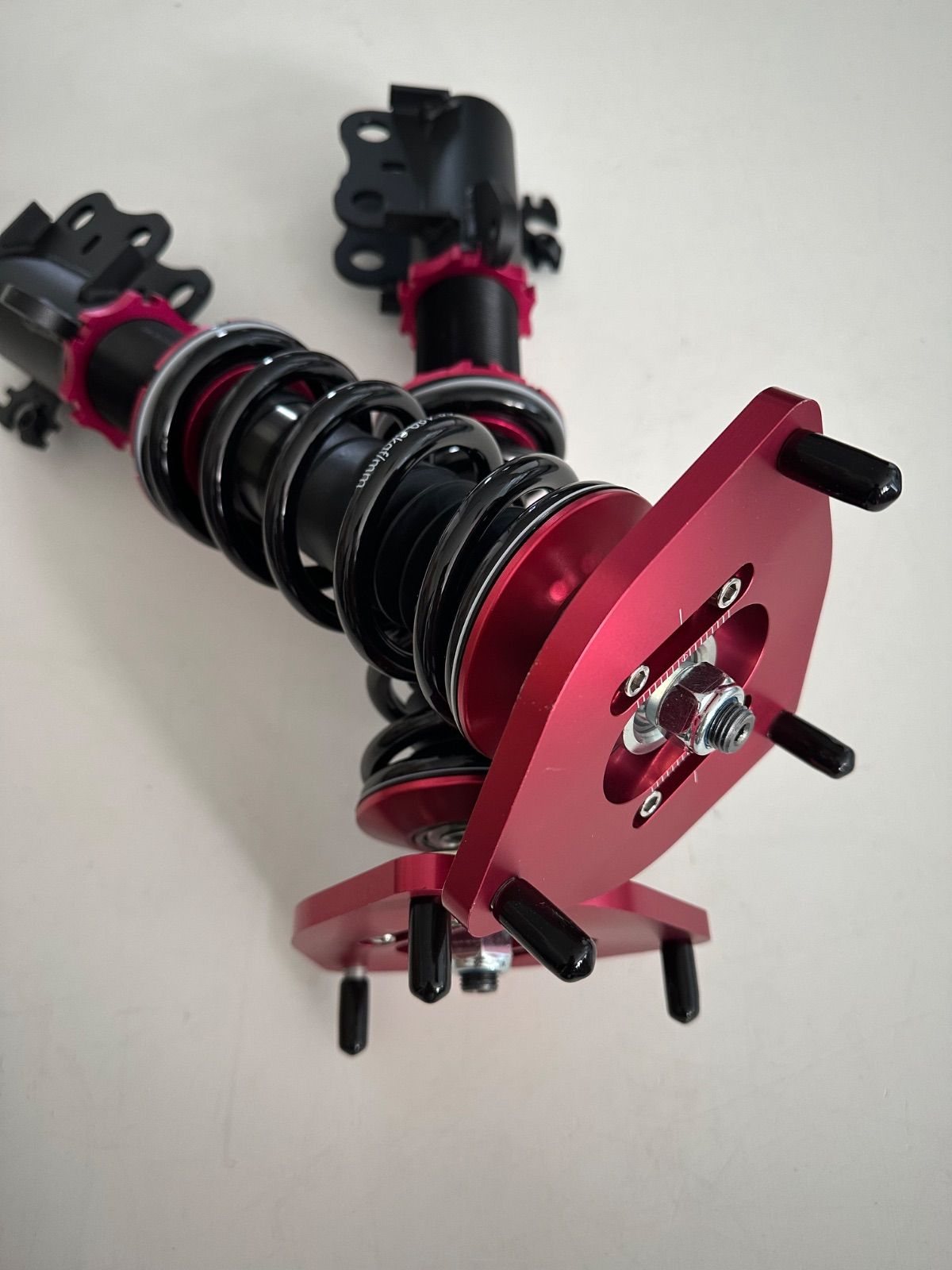 50プリウスピロアッパーキャンバー調整付きフルタップ減衰36段調整車高調フロント左右セット