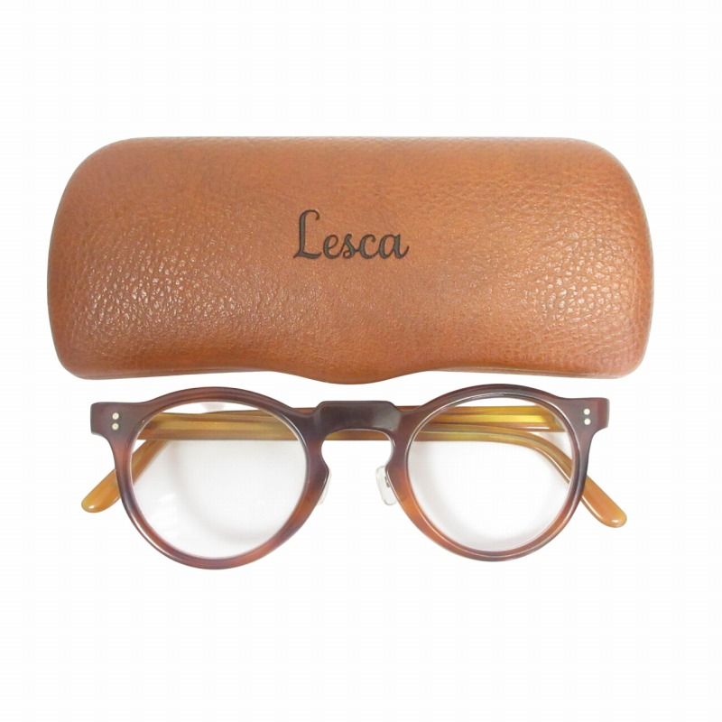 メガネ・老眼鏡 Lesca Vintage 60s round panto Lesca LUNETIER 