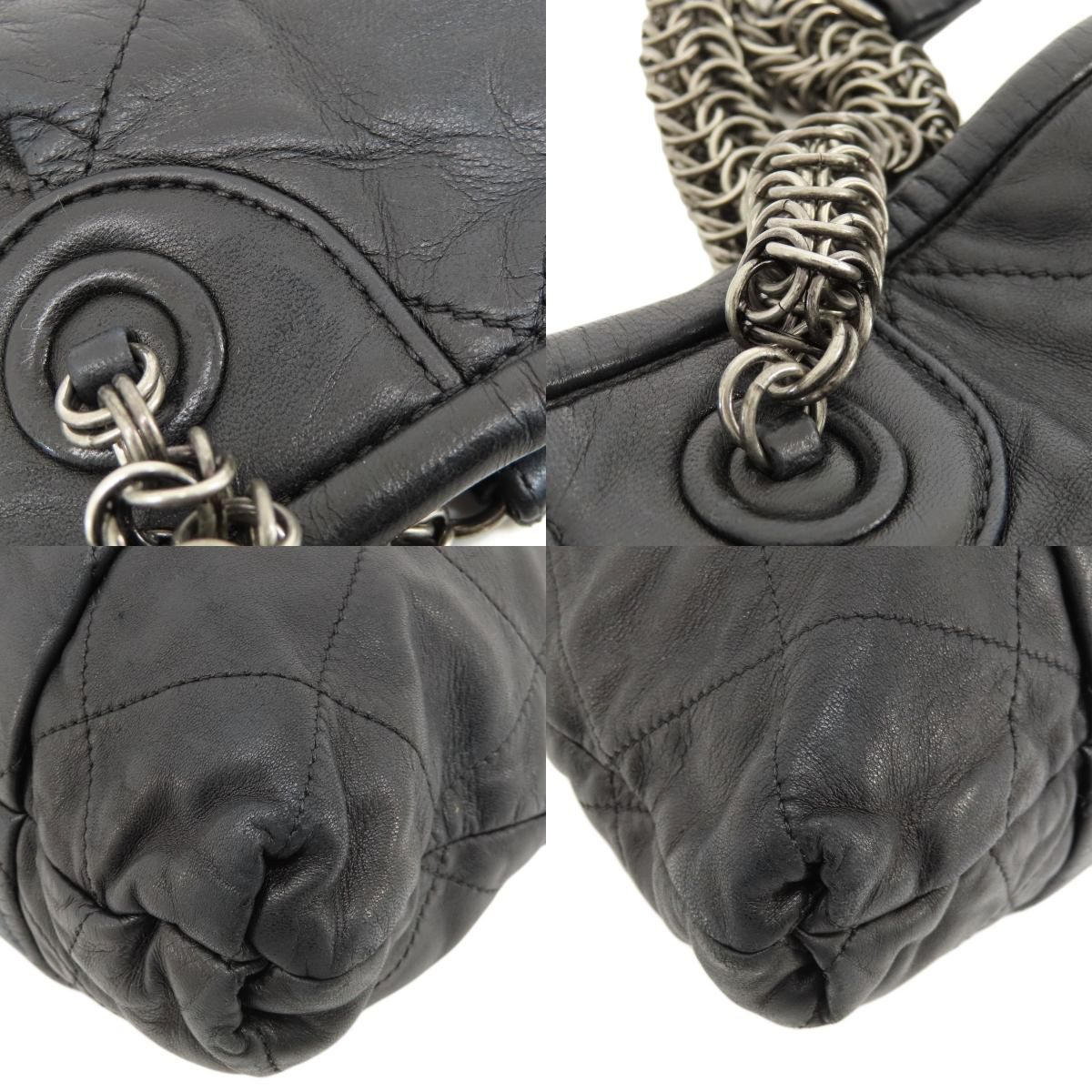 CHANEL シャネル チェーンショルダー ココマーク シルバー金具 トート