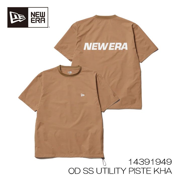 NEW ERA ニューエラ ピステ Wordmark カーキ アウトドア 半袖Tシャツ 14391949 撥水 メンズ レディース