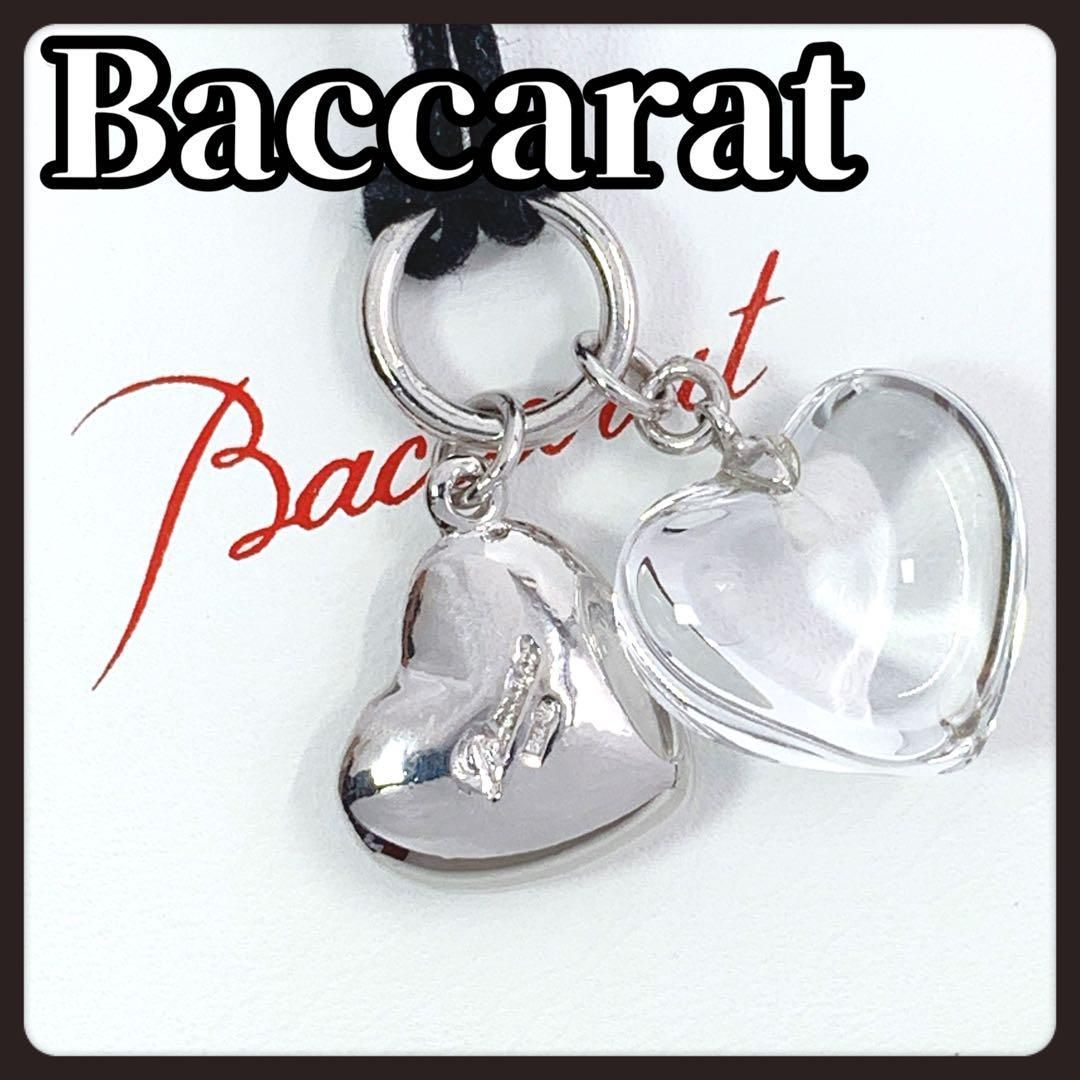 Baccarat　バカラ　ダブルハート　ネックレス　クリスタル　シルバー　925 Baccarat バカラ ダブルハート ネックレス クリスタル シルバー