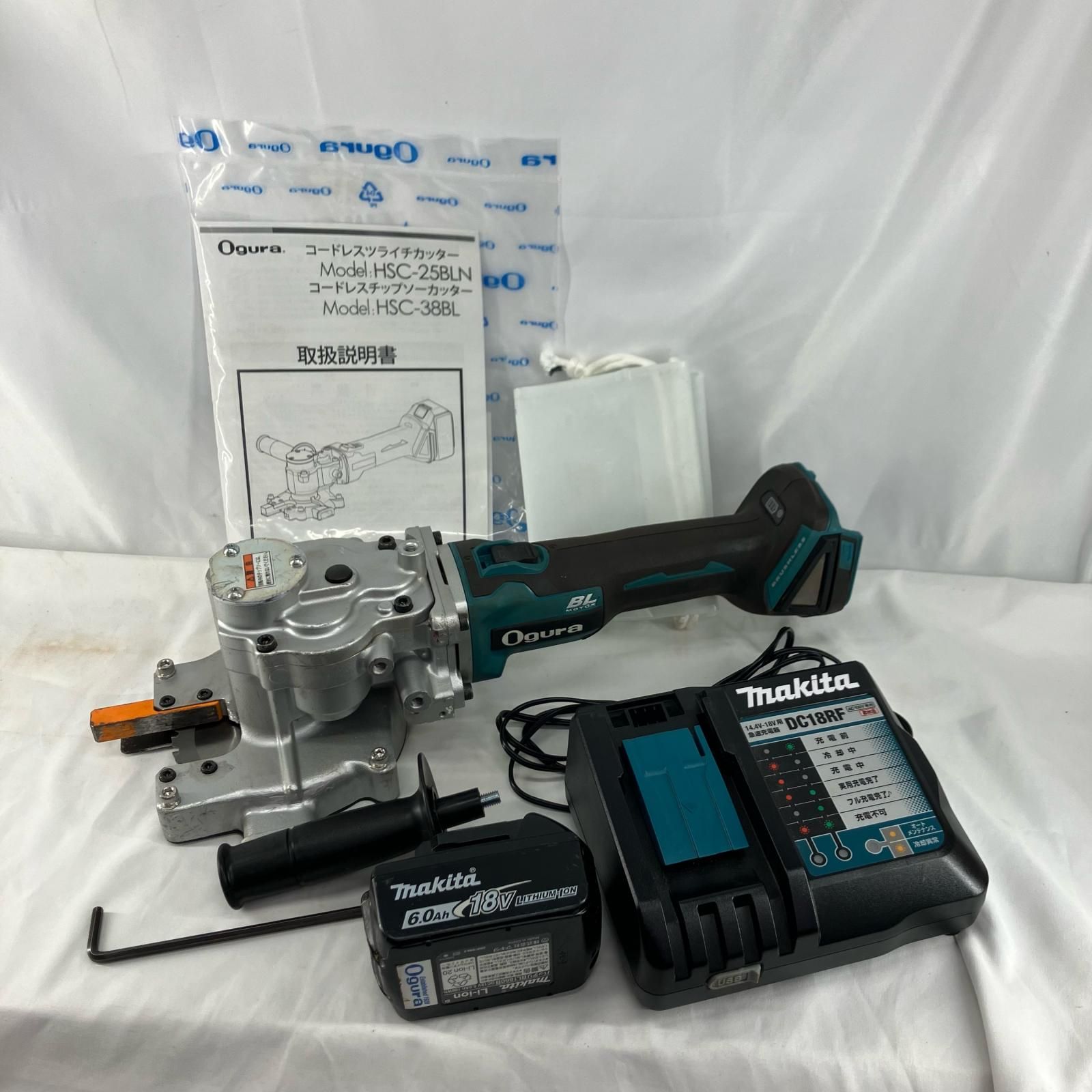 中古工具 OGURA コードレスチップソーカッター