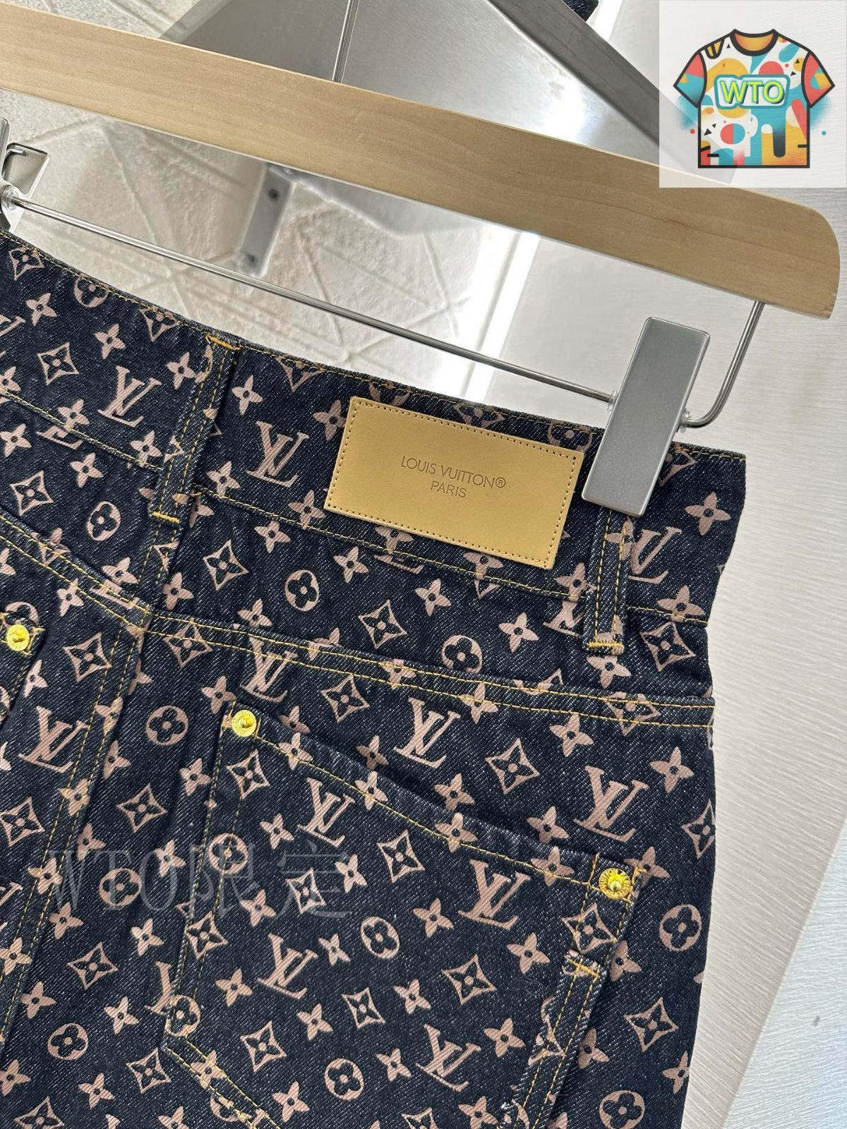 Louis Vuitton デニムミニスカート　ロゴ　スカート　ヴィトン　美品 楽天市場】ルイヴィトン デニム（スカート｜ボトムス