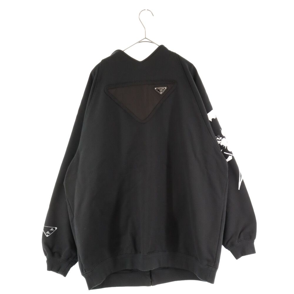 PRADA (プラダ) 21SS スクエアロゴ プリント ジップアップ ブルゾン 