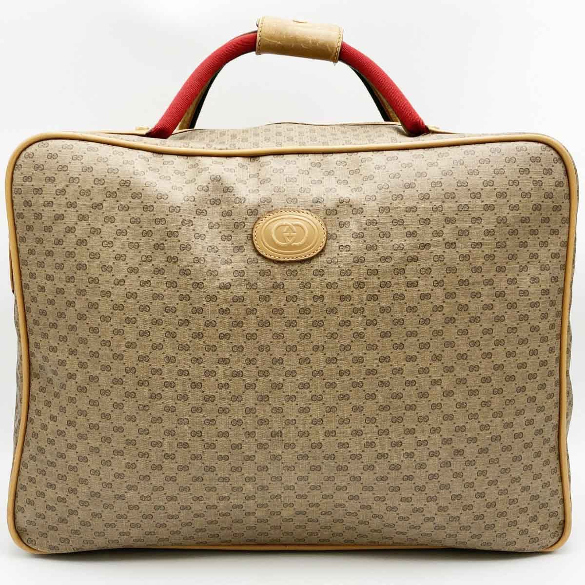 GUCCI グッチ オールドグッチ ボストンバッグ 旅行鞄 マイクロGG