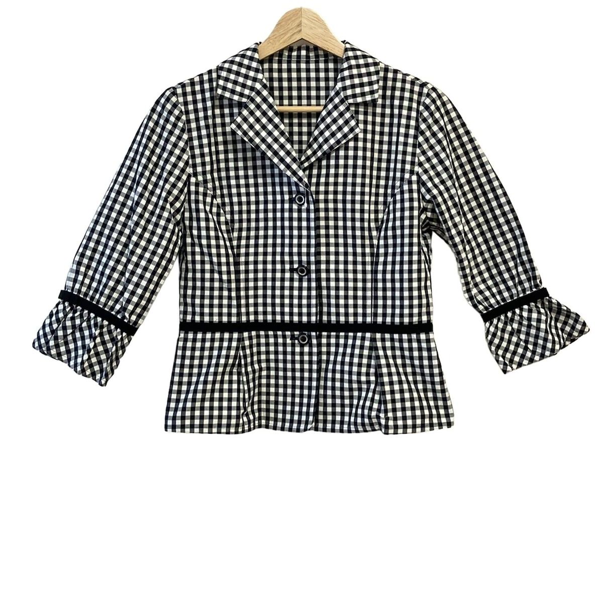 美品 courreges クレージュ チェック柄ジャケット Y2K 38 COURREGES(クレージュ) ジャケット サイズ38 M レディース - 白