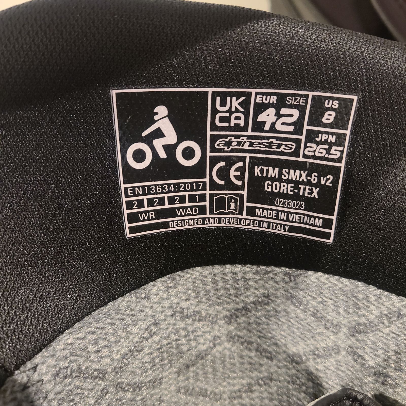 アルパインスターズ SMX-6 KTMカラー 26.5 KTM SMX-6 V2 GORE-TEX® BOOTS バイク用 ブーツ ライディング
