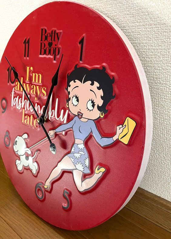 即決・送料無料】 BETTY BOOP ベティブープ アニメテッドクロック 