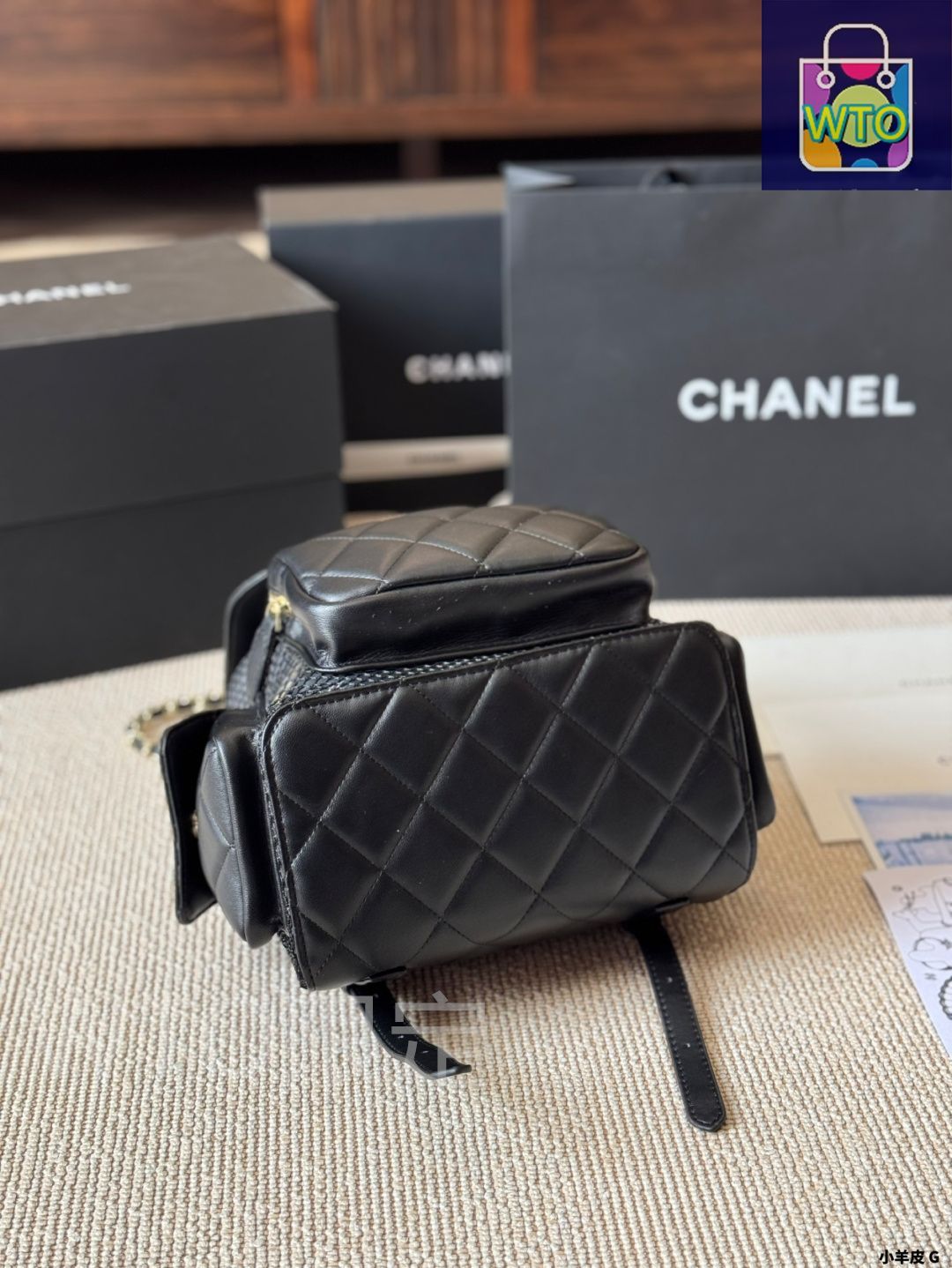 今日特価】Vintage Chanel 25ss ハンドメイド感 透け編みバック