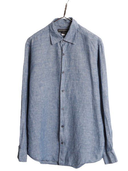 バナナリパブリック　リネン ネイビー 長袖シャツ 楽天市場】【SALE／46%OFF】(W)オーバーサイズ リネン シャツ