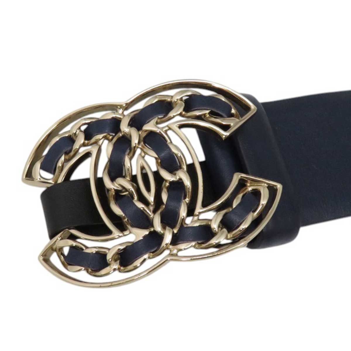 シャネル ココマーク チェーンベルトモチーフ バックル ベルト メタル  