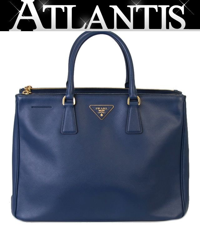 プラダ PRADA ガレリア 2WAYバッグ ミディアム サフィアーノレザー ブルー BN2274 70161