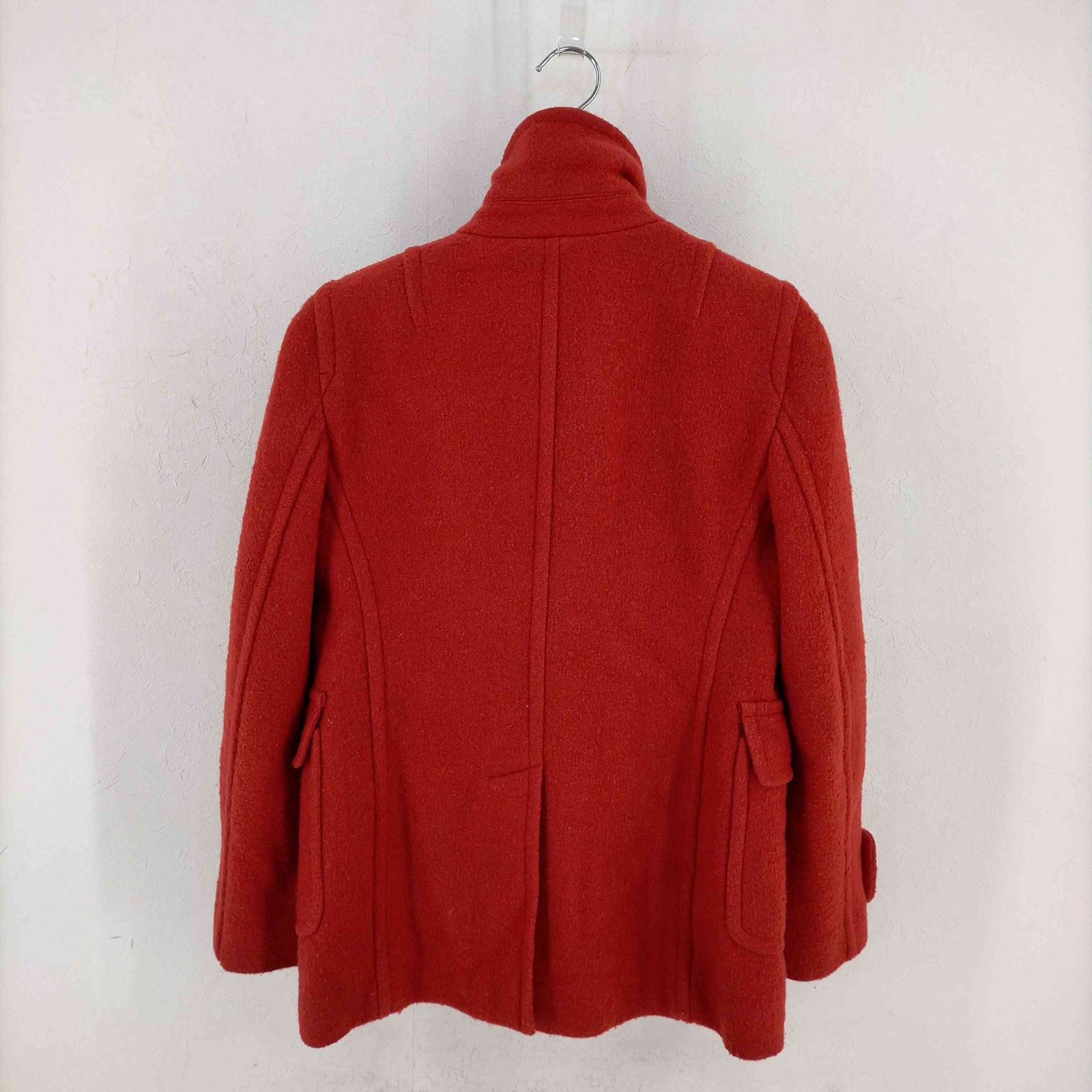 DKNY☆ボルドーレッド☆ウールコート サイズLL～3Lクリーニング済み ラルフローレンRALPH LAUREN ウールダッフルコート 赤9 | DC
