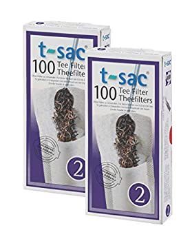T-Sac Tea Filter Bags Disposable Tea Infuser Number 2-Size 2 to 4-Cup Capacity Set of 200 by T-Sac 並行輸入品