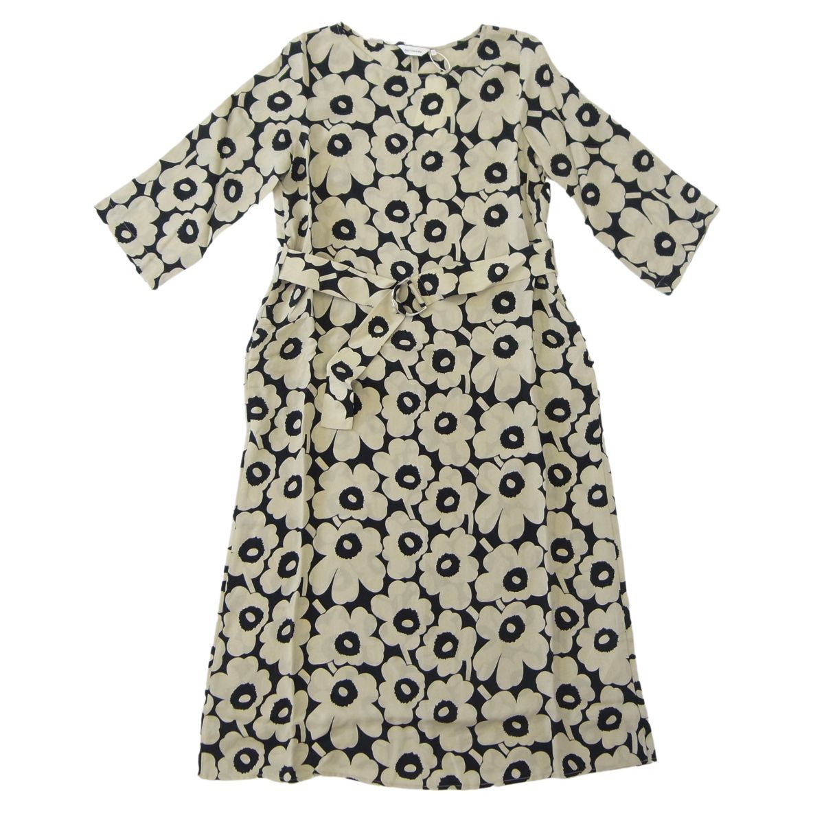 marimekko MARIMEKKO マリメッコ ◇新品◇ ワンピース Tiheys Mini Unikko Dress ウニッコ 七分袖  ボートネック ドレス フィンランド 北欧 MA-713 - メルカリ