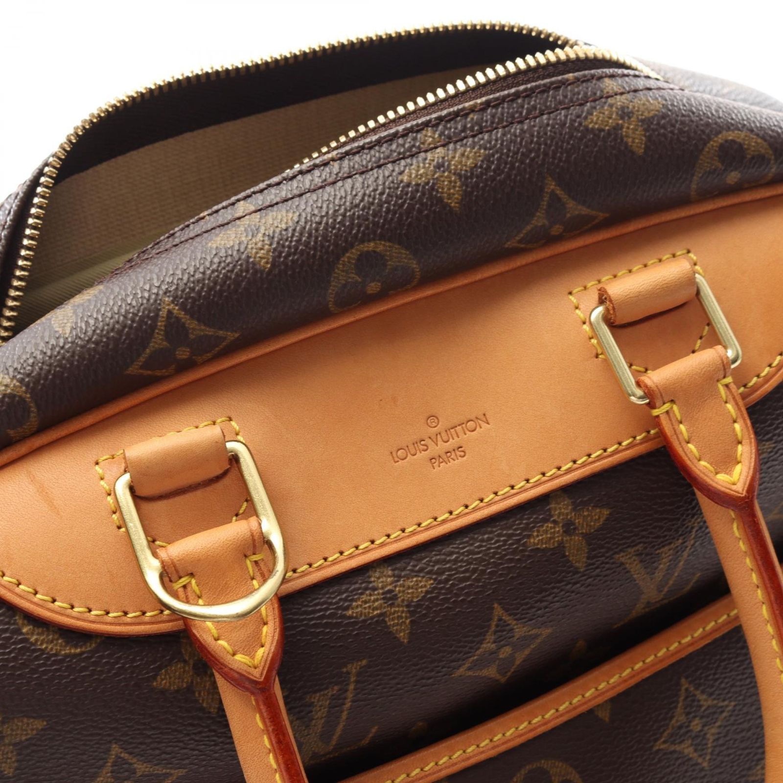 超美品 ルイヴィトン M47270 ドーヴィル ハンドバッグ 大容量 安心取引 LOUIS VUITTON ルイ・ヴィトン M47270 モノグラム ボーリング
