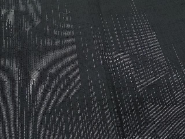 平和屋着物○訪問着 紬地 オーロラ 黒地 正絹 逸品 CAAV6499vf
