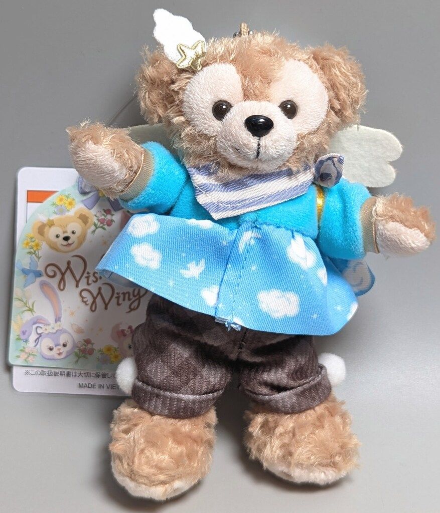 東京ディズニーシー ぬいぐるみバッジ Wishing Wing ダッフィー