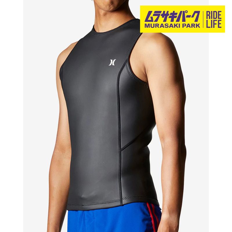 Hurley ウェットスーツベスト ブラック 未使用タグ付き 新品未使用品 HURLEY【ベスト】 (水温目安： 22～25℃) MENS