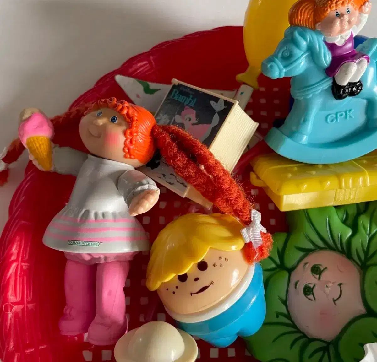 1984s /オレンジ カラー ピッピ キャベツ フィギュア ( rare ）