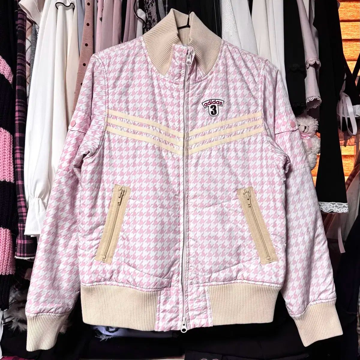 adidas x Hello Kitty コラボ パーカー ピンク Mサイズ ハローキティ