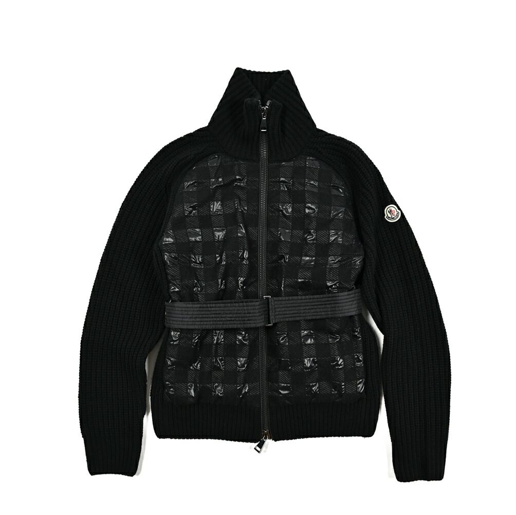 モンクレール/ニットブルゾン異素材コンビアウター/416843 MONCLER モンクレール / ニットブルゾン 異素材コンビ ジップ