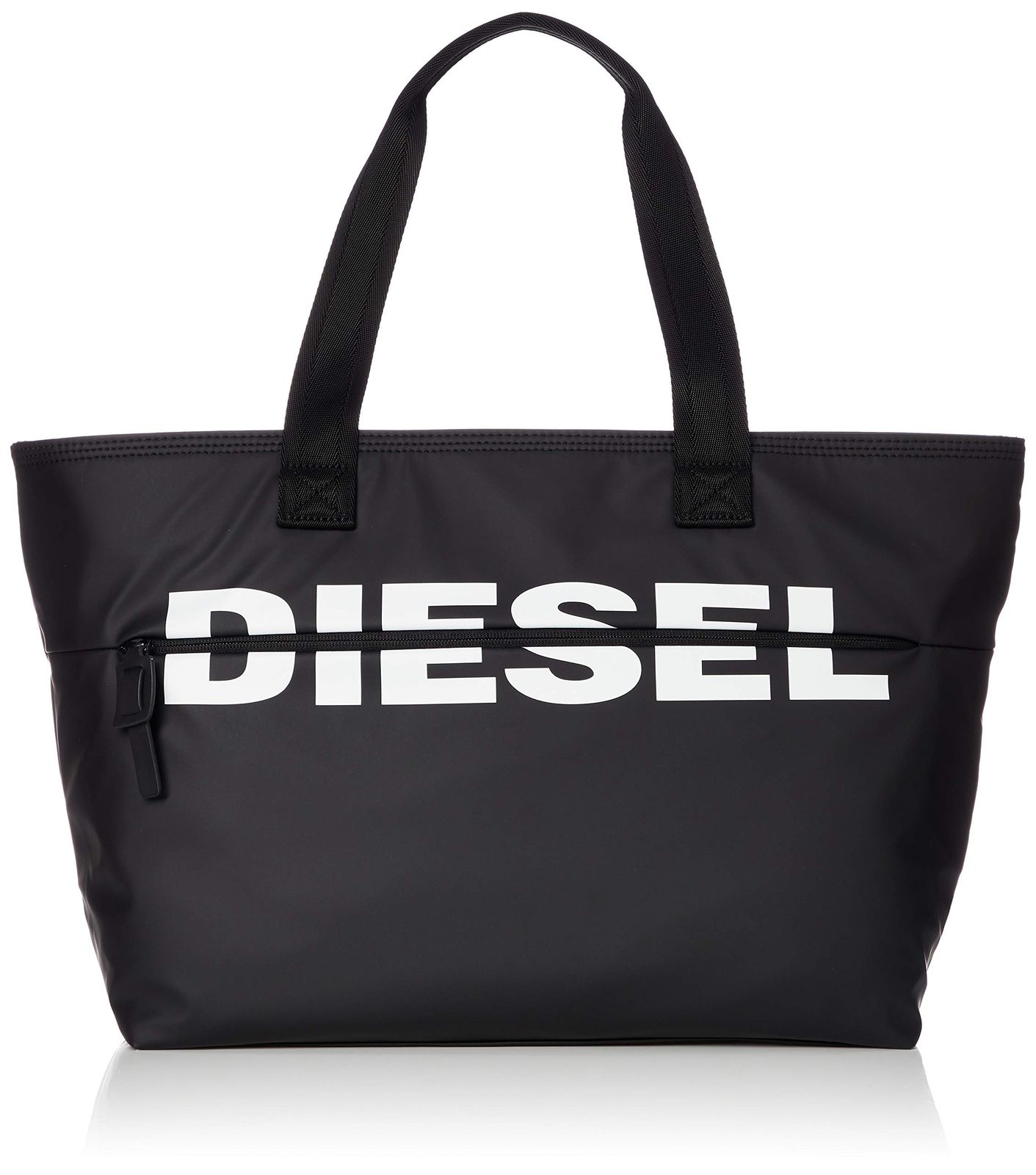 Diesel ディーゼル レディース BIGロゴジッパー 横長トートバッグ X06248P1705 UNI ブラック T8013