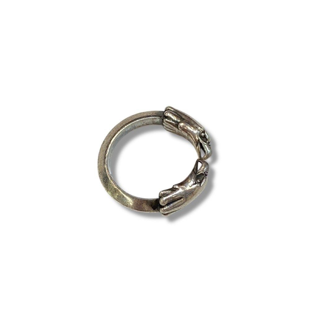 LARRY SMITH DOUBLE EAGLE HEAD RING 8号 シルバー