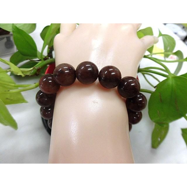 レッドルチルクオーツ ブレスレット 13.5-14mm レッドルチルクオーツ